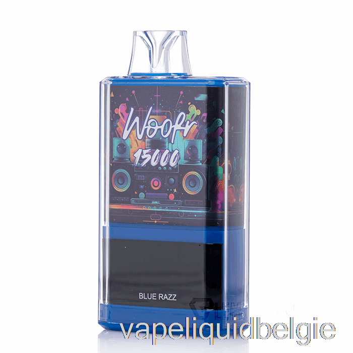 Vape België Woofr 15000 Wegwerp Blauwe Razz
